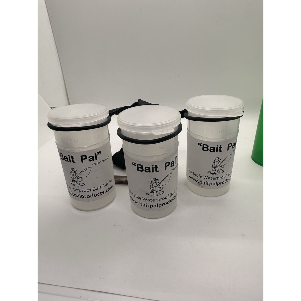 Bait Pal‎ Portable Waterproof Bait Carrier 3 Container System Fishing Holder